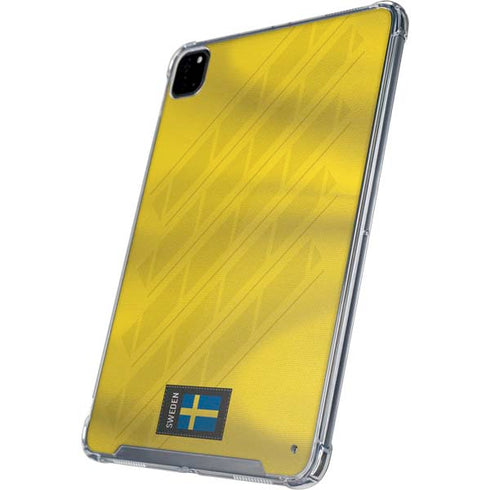 Sweden Soccer Flag iPad Pro 12.9in (2020) Clear Case